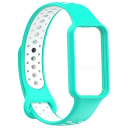 Fashion Silicone WatchStrap For Huami Amazfit Band 7 SmartWatch Band Bracelet Wristband For Amazfit band7 Strap Buckle +film