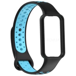Fashion Silicone WatchStrap For Huami Amazfit Band 7 SmartWatch Band Bracelet Wristband For Amazfit band7 Strap Buckle +film