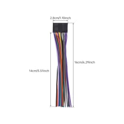 12V 20pin Car CD / DVD Radio Stereo Wire Harness Cable Cord Connector Adapter Fit for Dual XDVD156BT / XDVD176BT / XDVD276BT