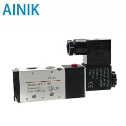 Pneumatic Electric Solenoid Valve 4V210-08 5 Way 2 Position Control Air Gas Magnetic Valve 12V 24V 220V 4mm-12mm Hose Fittings