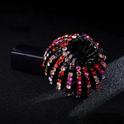 Fashion Crystal Rhinestone Hairpin Bun Hair Claw Clips Horsetail Buckle Hair Clip Bird Nest Expanding Hair Accessories for Women