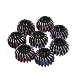 Fashion Crystal Rhinestone Hairpin Bun Hair Claw Clips Horsetail Buckle Hair Clip Bird Nest Expanding Hair Accessories for Women