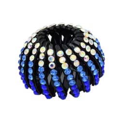 Fashion Crystal Rhinestone Hairpin Bun Hair Claw Clips Horsetail Buckle Hair Clip Bird Nest Expanding Hair Accessories for Women