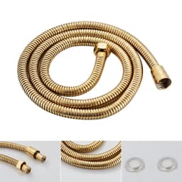 Luxury Gold Polished Brass Telephone Hand Held Shower Head Set with 1.5m Hose
