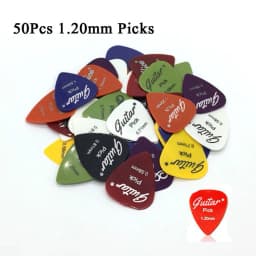 50Pcs/Set Electric Guitar Pick Acoustic Music Picks Plectrum 0.58/0.71/0.81/0.96/1.20/1.50mm Thickness Guitar Accessories GYH