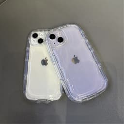 Korean Cute Candy Color Oval Phone Case For iPhone 14 Plus 13 12 11 15 17 16 Pro Max Glossy Air Cushion Shockproof Cover Bumper