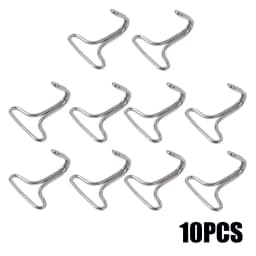 10PCS Car Seat Cover Plum Plate Metal Hook Plastic Card Fixed Chuck Plastic Fastener For Seat Accessories