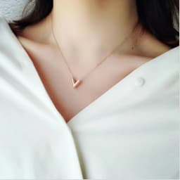 Fashion Brand V Letter Pendant Necklace For Woman Stainless Steel Women Necklace Luxury Jewelry Female Costume Accessories