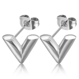 Fashion Brand V Letter Pendant Necklace For Woman Stainless Steel Women Necklace Luxury Jewelry Female Costume Accessories