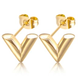 Fashion Brand V Letter Pendant Necklace For Woman Stainless Steel Women Necklace Luxury Jewelry Female Costume Accessories