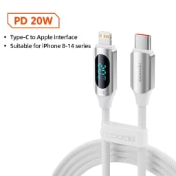 Toocki USB C To Lighting Cable For iPhone 14 13 12 Pro Max X 8 Plus PD 20W Fast Charger Type-c to Lighting Data Cord For iPad