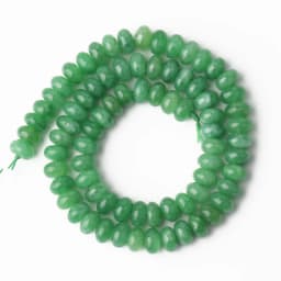 8x5mm Natural Rondelle Tourmaline Jades Beads Flat Round Quartz Agate Abacus DIY Bracelet Earrings Stone Bead for Jewelry Making
