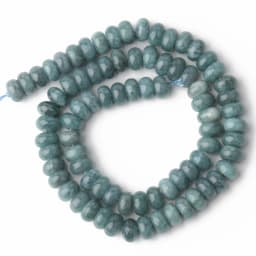 8x5mm Natural Rondelle Tourmaline Jades Beads Flat Round Quartz Agate Abacus DIY Bracelet Earrings Stone Bead for Jewelry Making