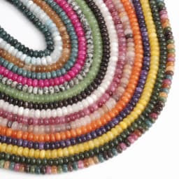 8x5mm Natural Rondelle Tourmaline Jades Beads Flat Round Quartz Agate Abacus DIY Bracelet Earrings Stone Bead for Jewelry Making