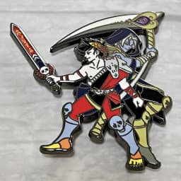 Zagreus and Thanatos enamel pin game Hades fanart metal badge Greek mythology Anime Thanzag brooches Collectibles gifts