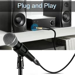 SHULIANCABLE 1/4-Inch TRS Jack, Symmetrical with XLR Female Microphone Cable, Suitable for Microphones, Active Speakers, DJ Setc