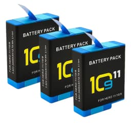 2800mAh Battery For GoPro Hero 10 11 2800 mAh Battery 3 Ways Fast Charger Box TF Card Storage For GoPro Hero 9 Accessories