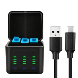 2800mAh Battery For GoPro Hero 10 11 2800 mAh Battery 3 Ways Fast Charger Box TF Card Storage For GoPro Hero 9 Accessories