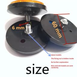 2pcs Circular Reflector Universal Car Trucks Motorcycle Night Reflector Refraction Light Part Motorcycles Accessories