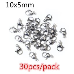High Quality 316 Stainless Steel DIY Jewelry Making Findings Necklac Earrings Hooks/Jump rings/Lobster Clasp Craft Accessories