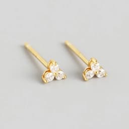 New Stainless Steel Gold Color Cubic Zirconia Minimal Hoop Earrings For Women Small Round Cartilage Earring Piercing Jewelry
