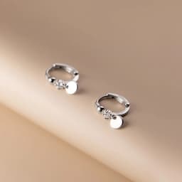 New Stainless Steel Gold Color Cubic Zirconia Minimal Hoop Earrings For Women Small Round Cartilage Earring Piercing Jewelry