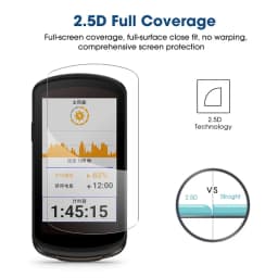 3-1pc Tempered Glass for Garmin Edge 1040 1030 830 820 530 520 Plus 130 Bike GPS Stopwatch Protector Full Screen Protective Film