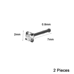 AOEDEJ 1PC Black Plate Nose Chains Decorate Stainless Steel Nostril Chain Helix Tragus Piercings Tassel Body Piercing Jewelry