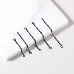 AOEDEJ 1PC Black Plate Nose Chains Decorate Stainless Steel Nostril Chain Helix Tragus Piercings Tassel Body Piercing Jewelry