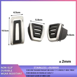 Car Pedals Foot Fuel Brake Clutch Cover for Volkswagen VW Passat B8 Golf 7 Tiguan 2017 - 2021 for Seat Leon 5F MK3
