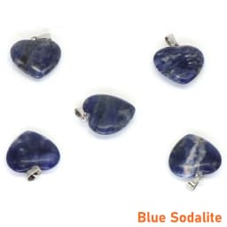 10PC/Set Love Heart Shaped Pendant Natural Stone Rose Quartz Crystal Turquoise Tiger Eye Aventurine Jewelry Making Necklace 20mm