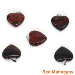 10PC/Set Love Heart Shaped Pendant Natural Stone Rose Quartz Crystal Turquoise Tiger Eye Aventurine Jewelry Making Necklace 20mm