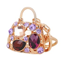 Metal Luxury Bag Keychain Leather Bag Shape Woman's High -end Charm Decoration Supports A Seal Leopard Leather Bag