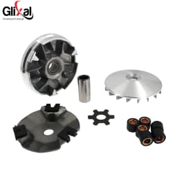Glixal Variator Kit with 5g Roller Weights for Jog 50 3KJ Minarelli 2-Stroke 1PE40QMB 1E40QMA Scooter Moped (17 Splines)