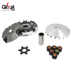 Glixal Variator Kit with 5g Roller Weights for Jog 50 3KJ Minarelli 2-Stroke 1PE40QMB 1E40QMA Scooter Moped (17 Splines)