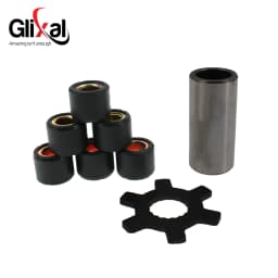 Glixal Variator Kit with 5g Roller Weights for Jog 50 3KJ Minarelli 2-Stroke 1PE40QMB 1E40QMA Scooter Moped (17 Splines)