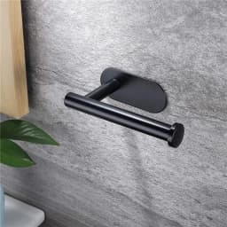 Adhesive Punch-free Toilet Roll Paper Towel Holder Organizer Wall Mount Storage Kitchen Bathroom No Drill Tissue Dispenser