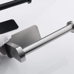 Adhesive Punch-free Toilet Roll Paper Towel Holder Organizer Wall Mount Storage Kitchen Bathroom No Drill Tissue Dispenser