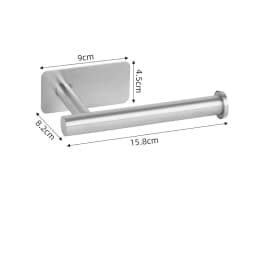 Adhesive Punch-free Toilet Roll Paper Towel Holder Organizer Wall Mount Storage Kitchen Bathroom No Drill Tissue Dispenser