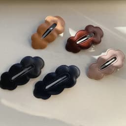2pc Wholesale Retro Cute PU Korean Hair Side Clips BB Hairpin for Women Girls Child Headband Hair Accessories Headwear Ornament