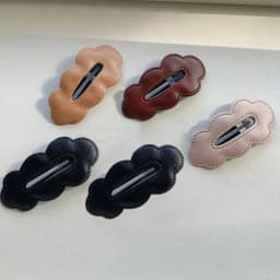 2pc Wholesale Retro Cute PU Korean Hair Side Clips BB Hairpin for Women Girls Child Headband Hair Accessories Headwear Ornament