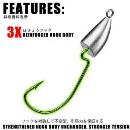 Jig head Hook Root Original Lead Crank Lead Hook Fishing Rockfish Ajing For Soft Worm Lure Bass Fish Pesca Goods 1.75-120g Bass