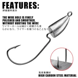 Jig head Hook Root Original Lead Crank Lead Hook Fishing Rockfish Ajing For Soft Worm Lure Bass Fish Pesca Goods 1.75-120g Bass