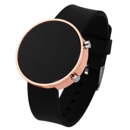 Women Digital Watch Silicone Girl Watch Personality Round Electronic Clock Waterproof Travel Outdoor Sports Digital Wristband