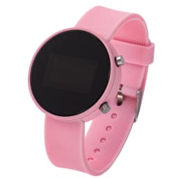 Women Digital Watch Silicone Girl Watch Personality Round Electronic Clock Waterproof Travel Outdoor Sports Digital Wristband