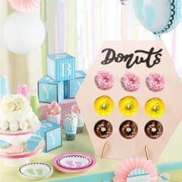 Donut Wall Holds Stand Sweet Cart Rustic Wedding Table Decor Doughnut Birthday Party Candy Bar Baby Shower Donut Party