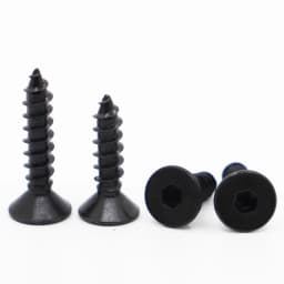 10-50pcs Black 8.8 Carbon Steel Hexagon Flat Countersunk Head Tapping Screw Hex Socket Head Self Tapping Screws M3 M4 M5 M6
