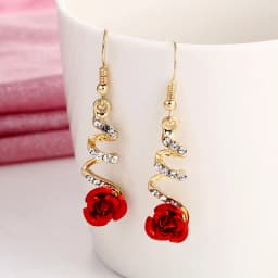 New Korean Flower Asymmetrical Dangle Earrings for Women Long Tassel Butterfly Imitation Pearl Cat Drop Earring Party Jewelry