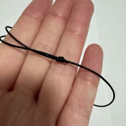 2pcs/set Black Cord Bracelet for Men Adjustable String Bracelets for Women Unisex Adult Black Nylon Cord for Father Day Jewelry