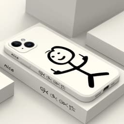 Line Man Phone Case For iPhone 17 17 Air 16 16e 15 14 13 12 11 Pro Max Mini X XR XS Plus Cover